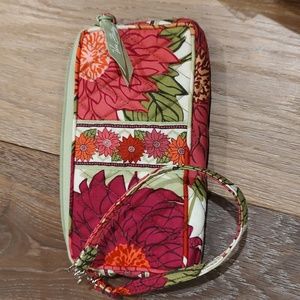 Vera Bradley Wallet Hello Dahlia Pink Green Floral Womens Retired Pattern